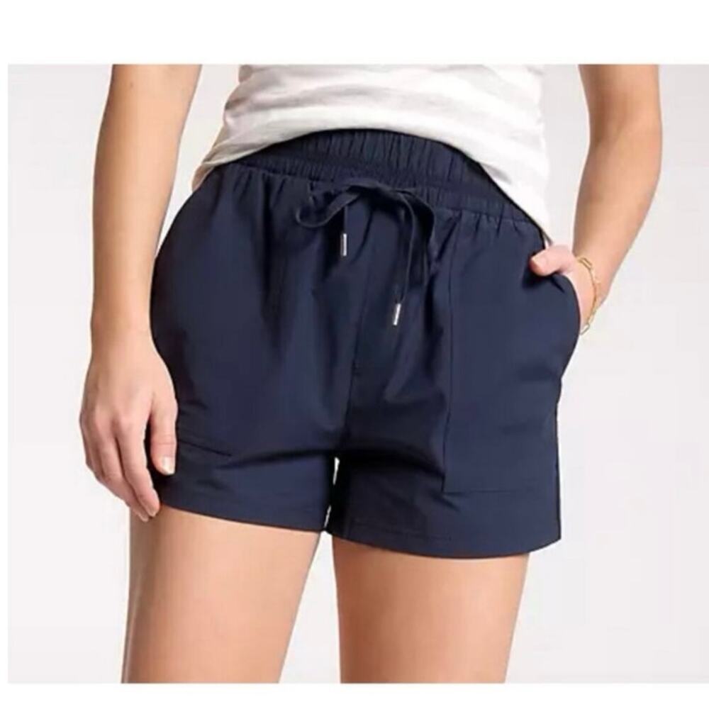Calia hi rise cotton weekender journey collection shorts in navy size 1x